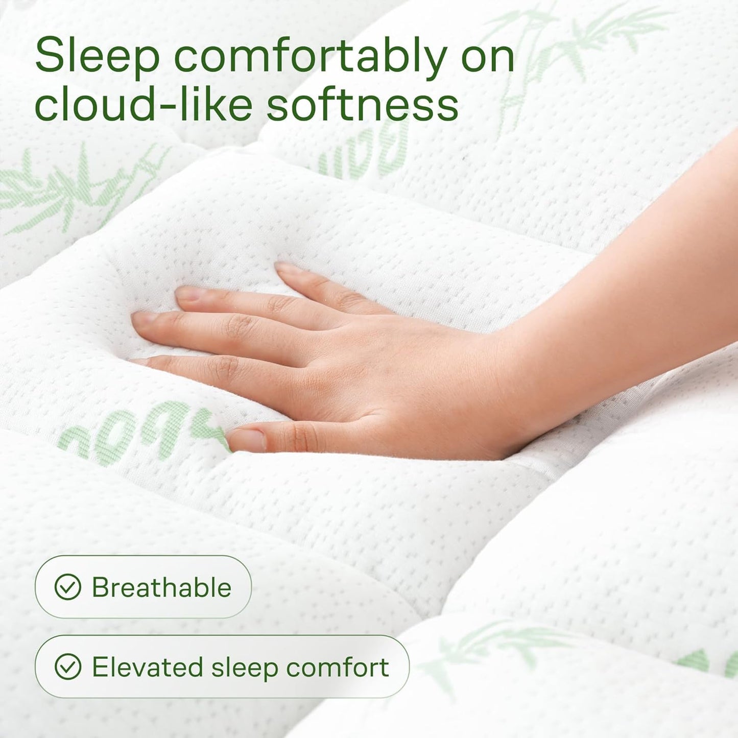 Nivraus™ Bamboo Mattress Topper