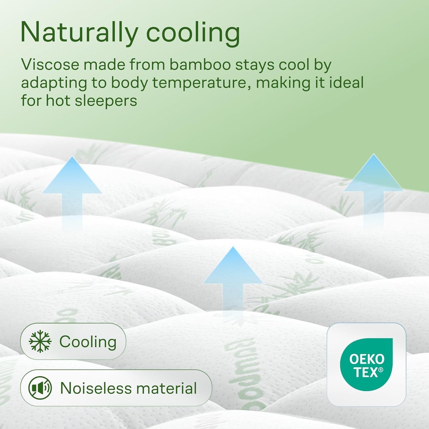 Nivraus™ Bamboo Mattress Topper
