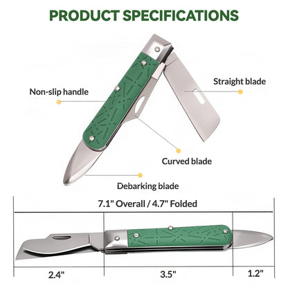 Professional Foldable Double Blades Graft Knife