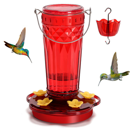 Glass Hummingbird feeders