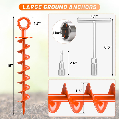 Heavy-Duty Ground Stakes