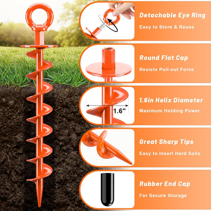 Heavy-Duty Ground Stakes