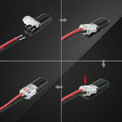 Double - Wire Plug-in Connector With Locking Buckle