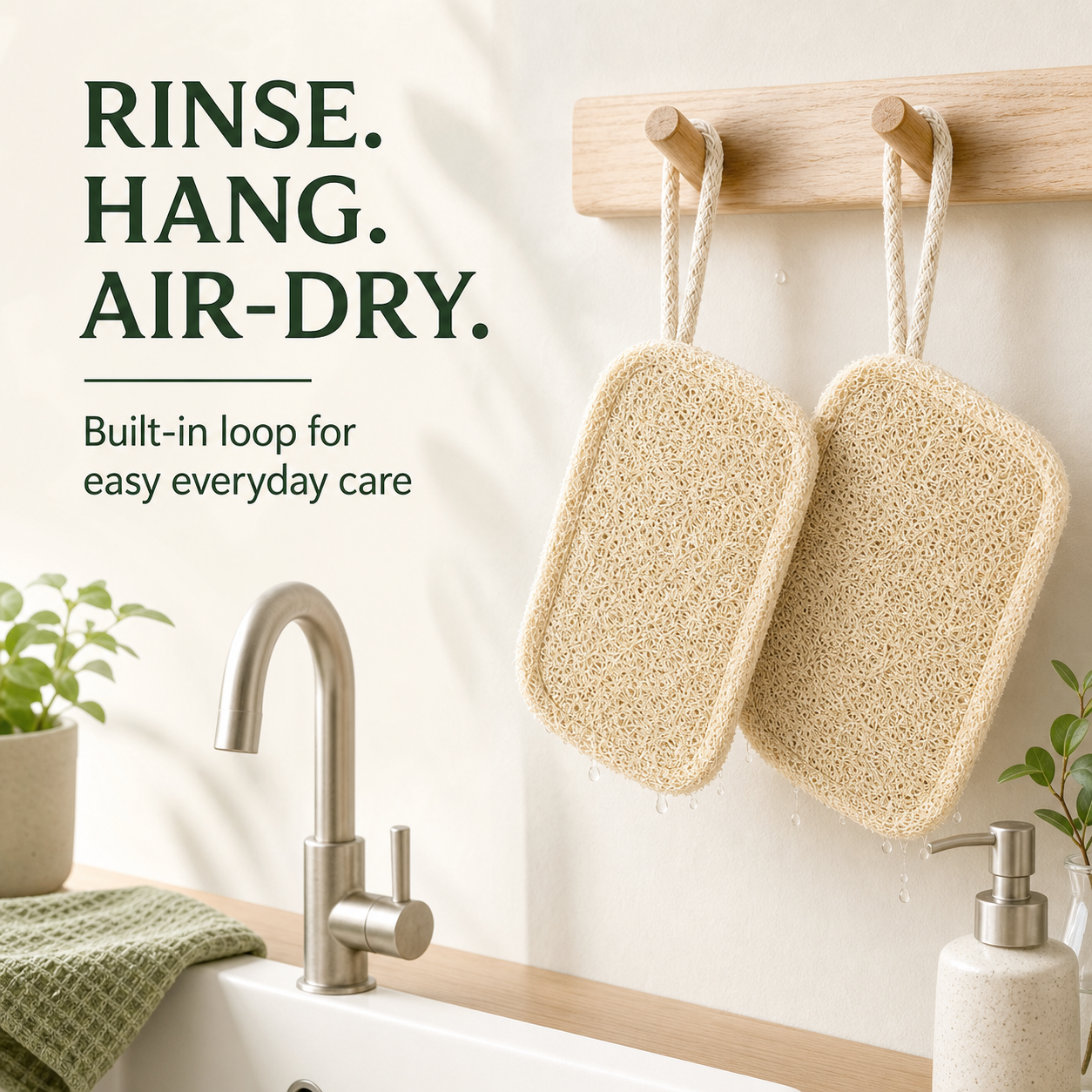 Natural Loofah Dish Scrubber