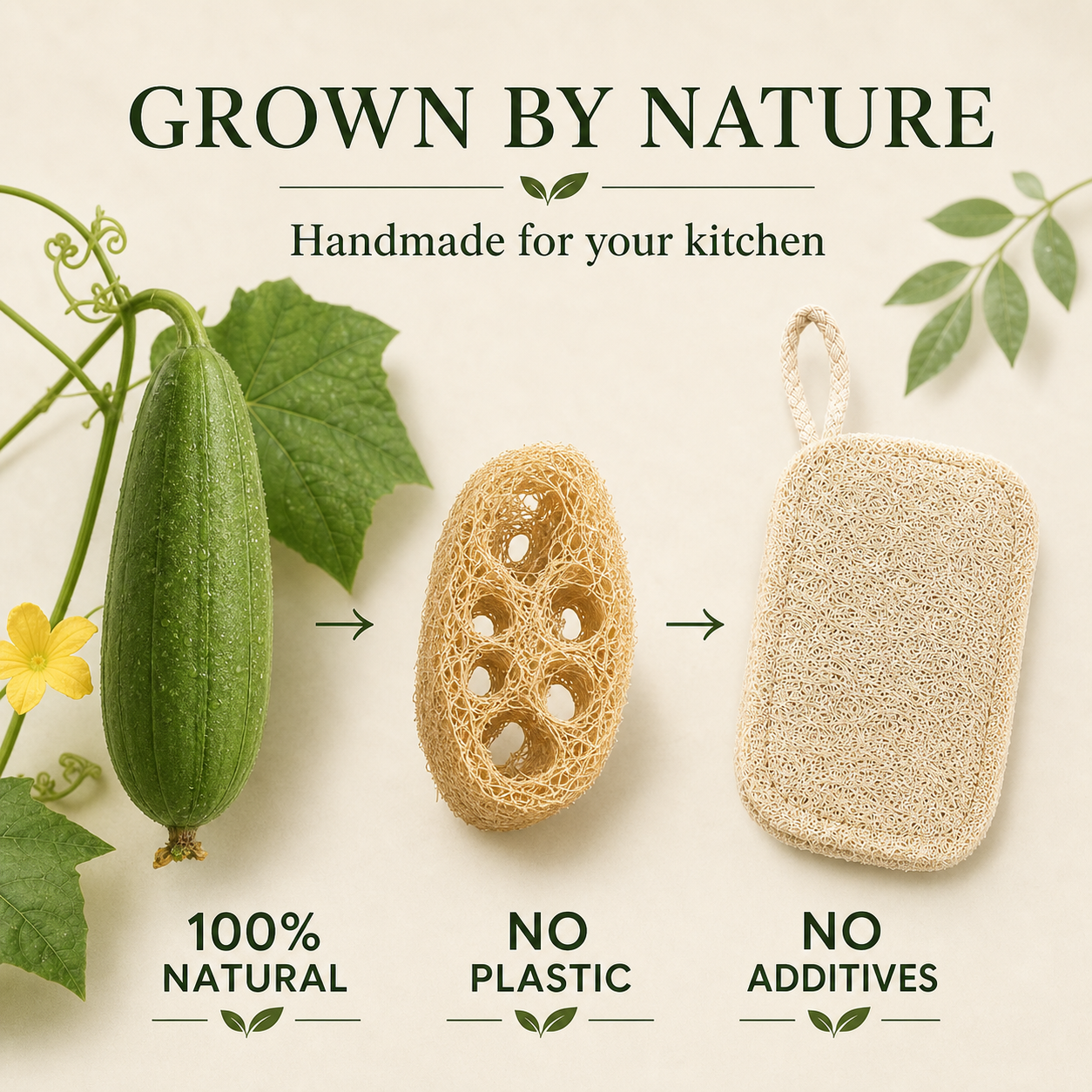 Natural Loofah Dish Scrubber