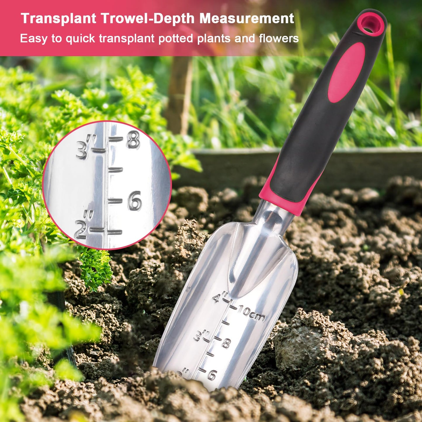 Garden Tools Set, 3 Pack Heavy Duty Gardening Tools