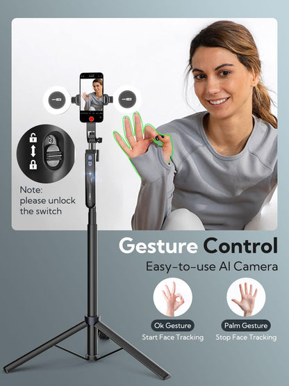 Intelligent AI Tracking Gimbal Selfie Stick