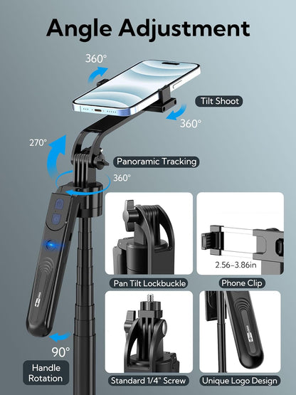 Intelligent AI Tracking Gimbal Selfie Stick