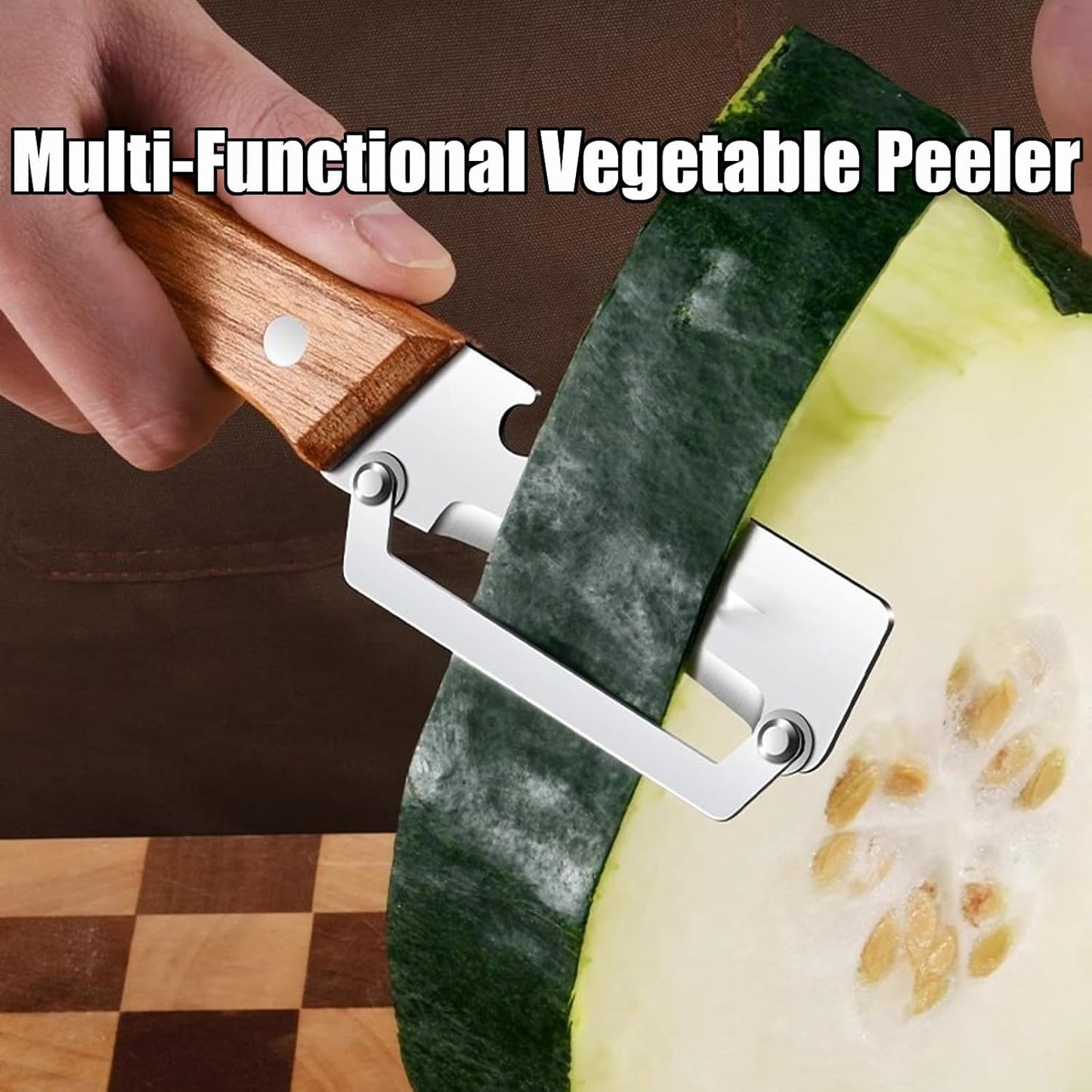 Kitchen Multi-Function Stainless Steel Thickened Fruit Peeler Knife