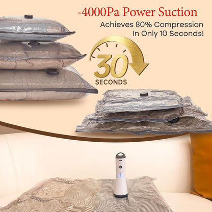 Vacuum Bags for Travel with Rechargeable air Pump