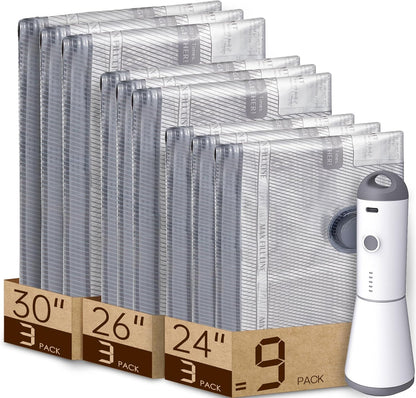 Vacuum Bags for Travel with Rechargeable air Pump