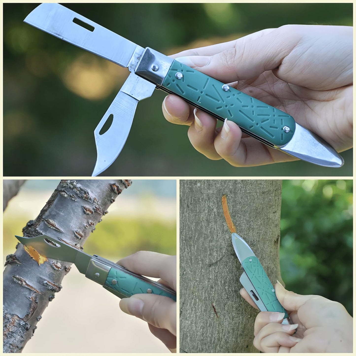 Professional Foldable Double Blades Graft Knife