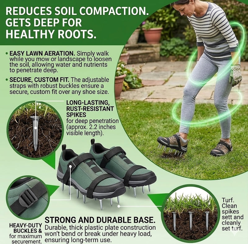 No More Back & Joint Strain Aerating Your Lawn
