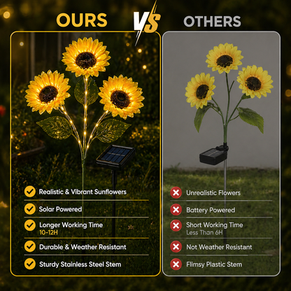 Solar Sunflower Lights