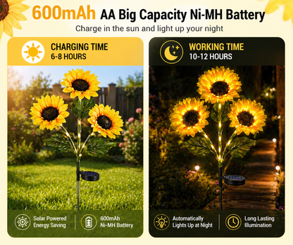 Solar Sunflower Lights