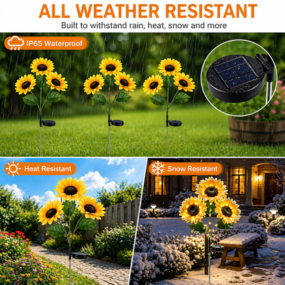 Solar Sunflower Lights