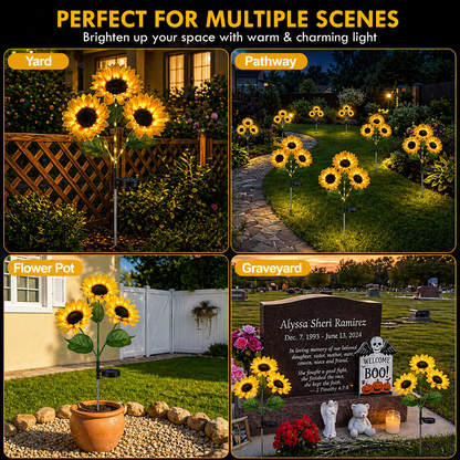 Solar Sunflower Lights