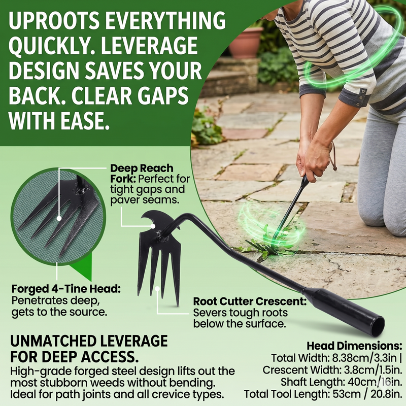 No More Knee & Wrist Strain While Weeding Your Patio