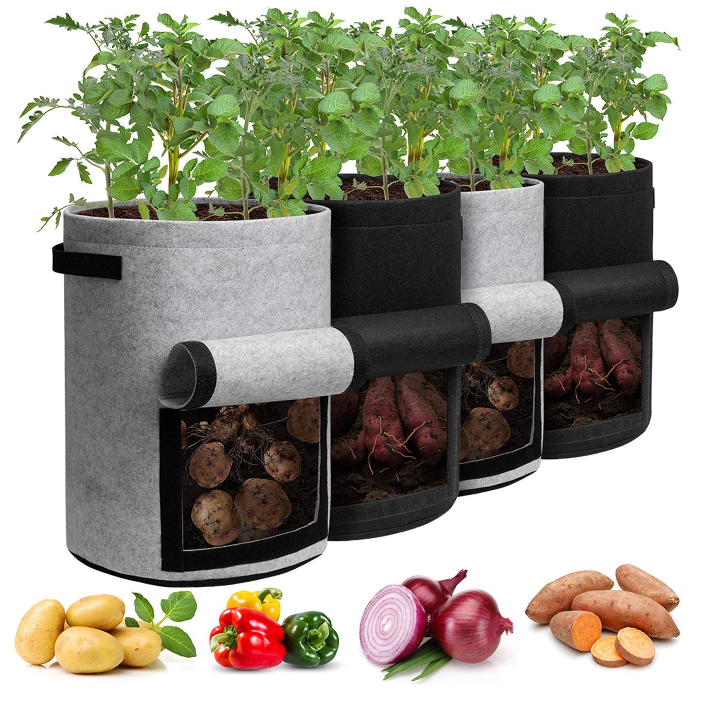 Potato Grow Bags with Flap 10 Gallon