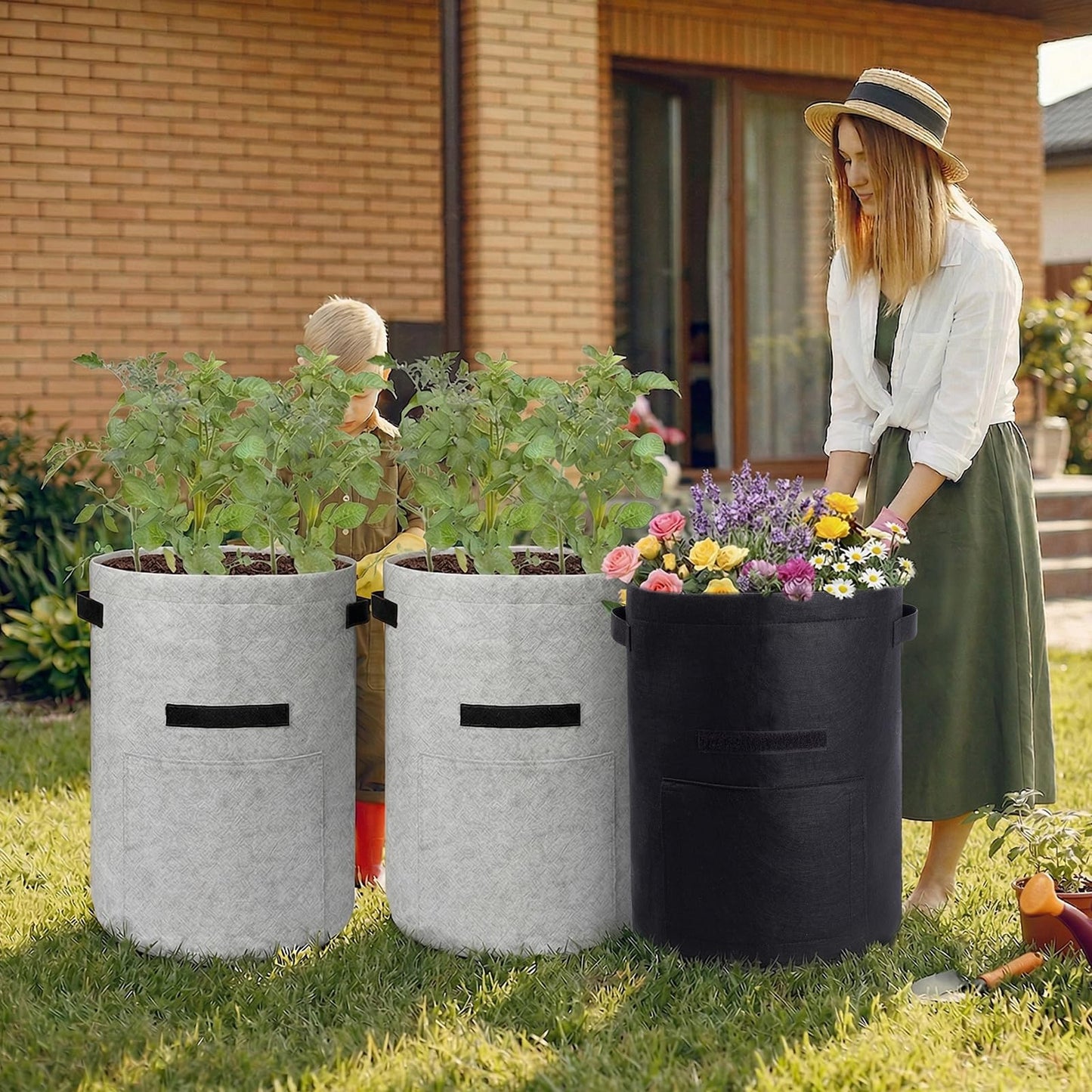 Potato Grow Bags with Flap 10 Gallon