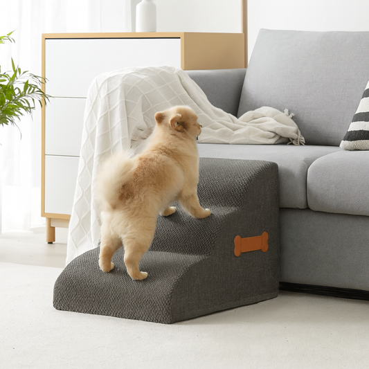 Curved Foam Dog Steps