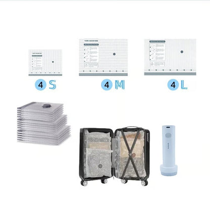 Vacuum Bags for Travel with Rechargeable air Pump
