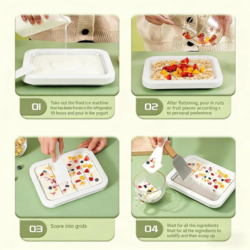 🍦 Rolled Ice Cream Maker Kit