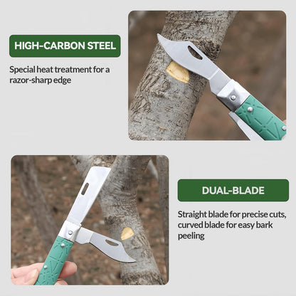 Professional Foldable Double Blades Graft Knife