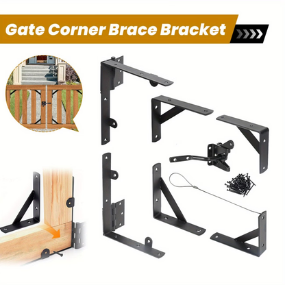 Gate corner brace bracket kit overview