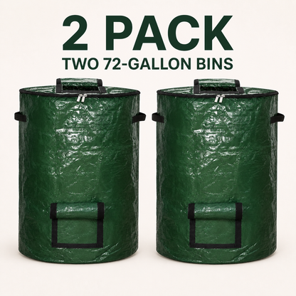 Two-pack of 72-gallon outdoor compost bins