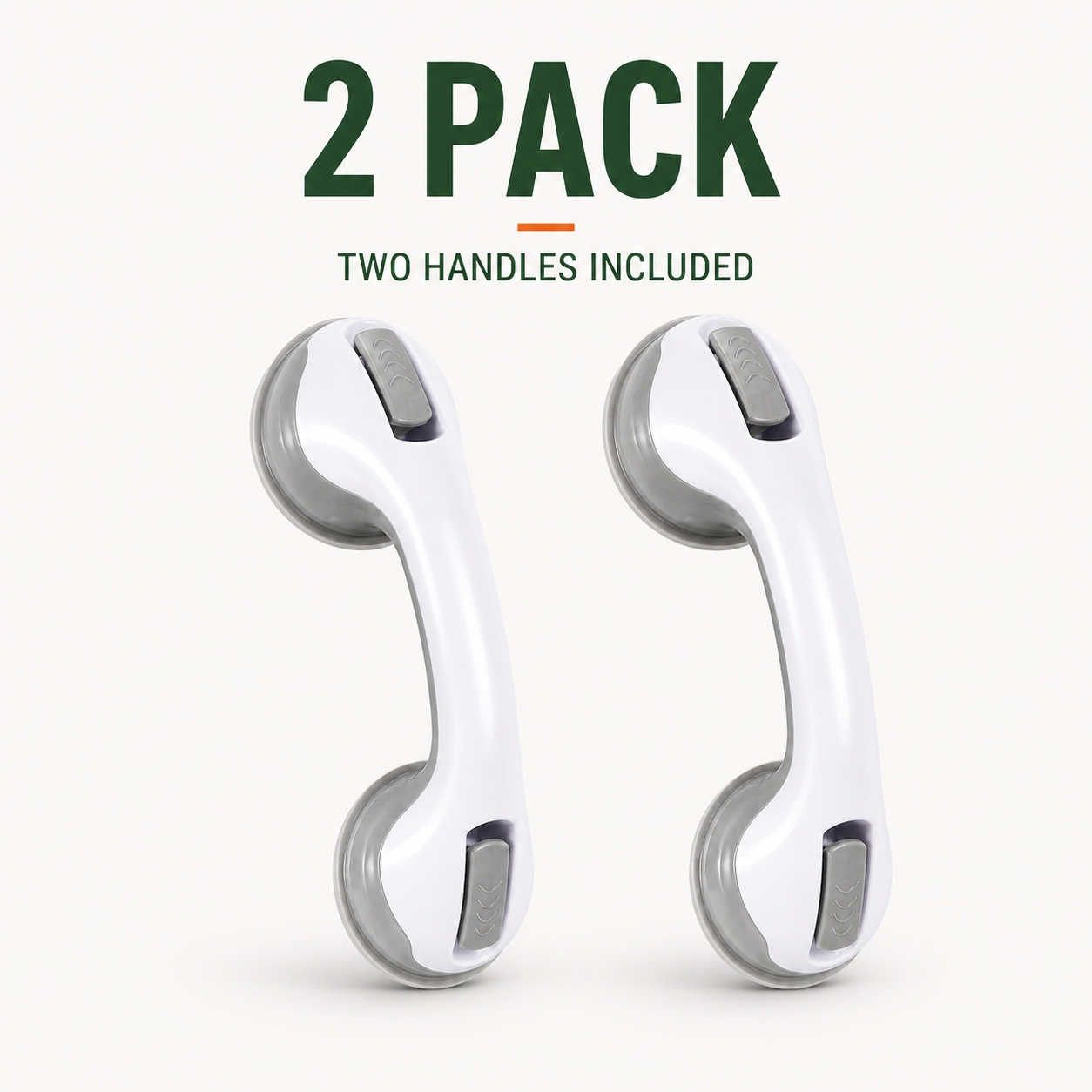 Nivraus 2 Pack with two dual-lock suction shower assist handles