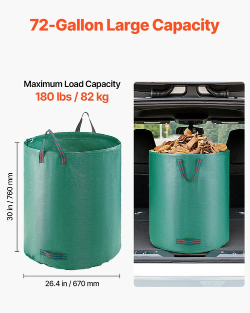 72 Gallon Reusable Yard Waste Bag